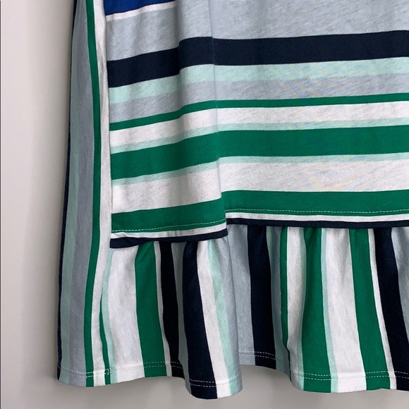 NWOTs JOE FRESH • Print Striped Peplum Tank Top - Picture 4 of 6